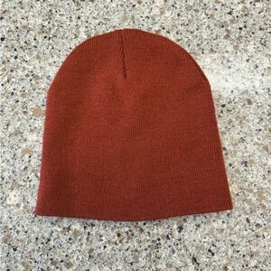 Broner Rust Burnt Orange Slouchy Knit Beanie Hat One Size Cozy Winter Essential